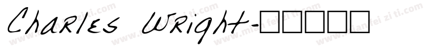 Charles Wright字体转换